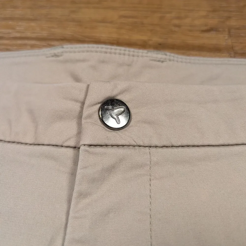 Birddogs Pants Men 36x30(29) Beige Slim Fit Lined Chino Stretch Golf Performance